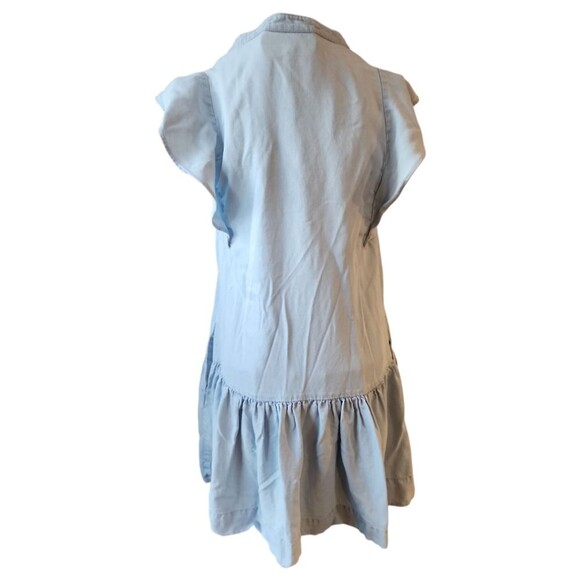 SEED Heritage Ruffle Hem Mini Dress Sz (US 2) AU6 Cap Sleeve Boho Casual Chic - Picture 3 of 9